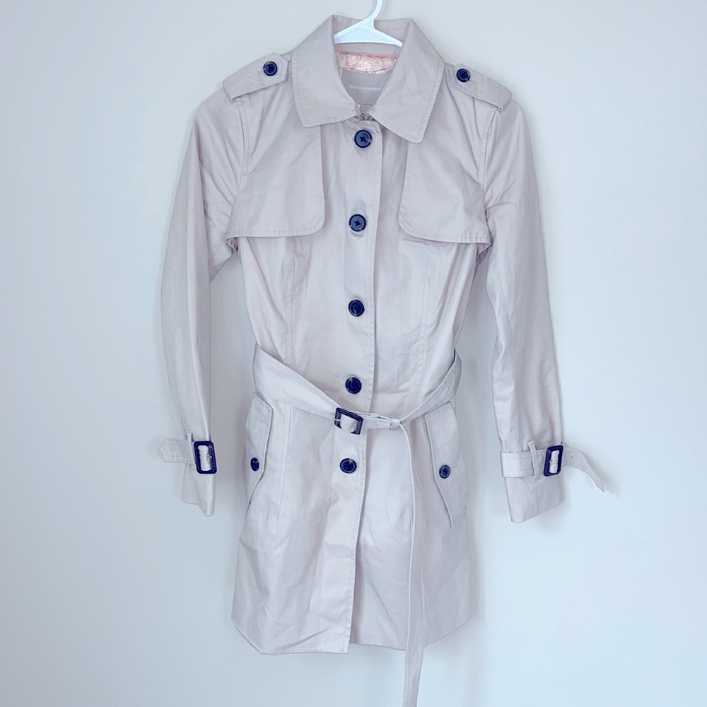 Banana Republic women’s business trench coat petite xs